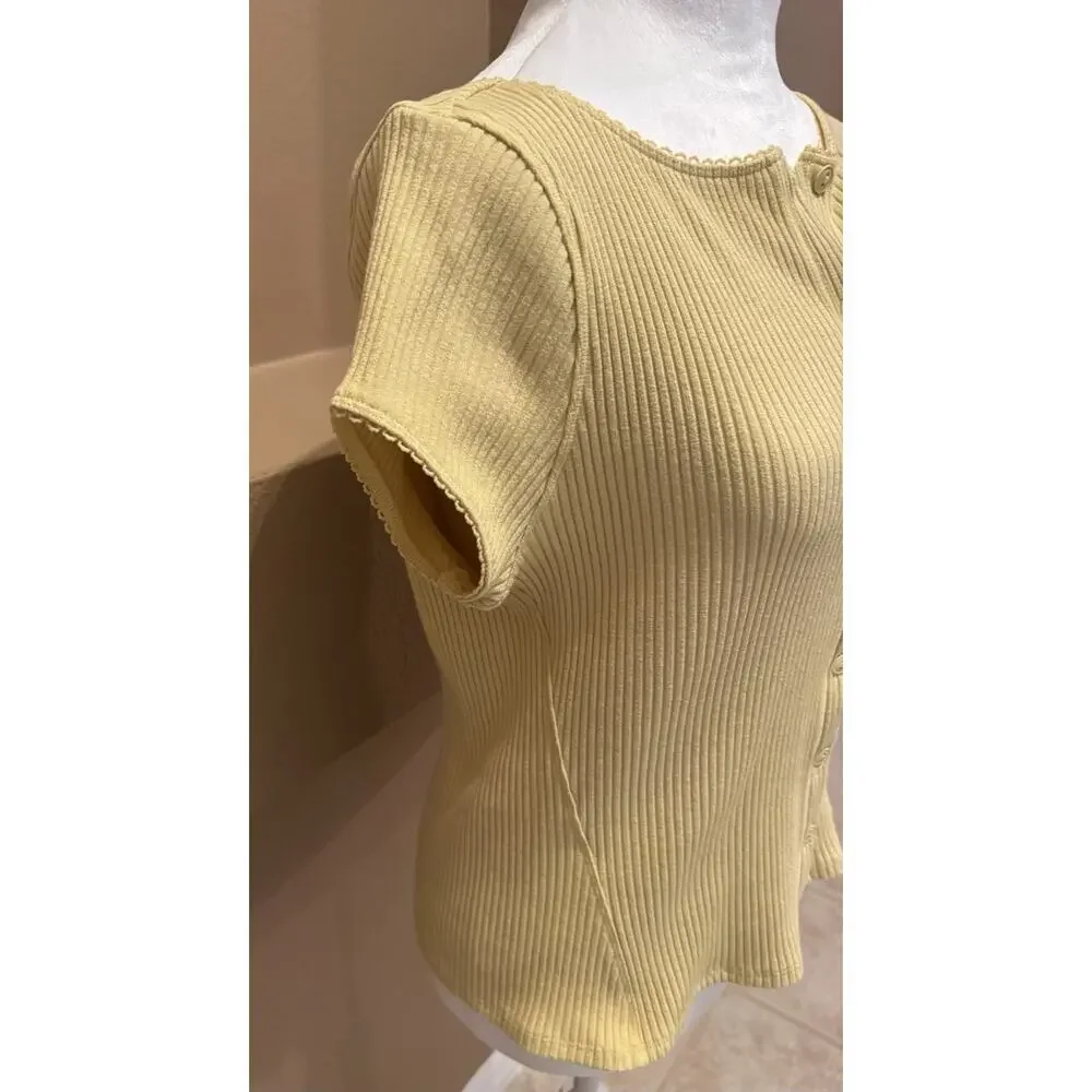Free People Intimately Most Wanted Cardi Women's Yellow Size L